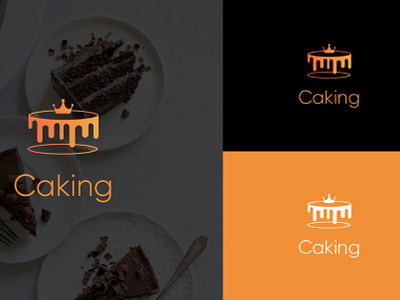 Cake Delivery App logo 2020 adobe illustrator app branding cake cakelogo crown crownlogo design illustration logo photoshop typography ui