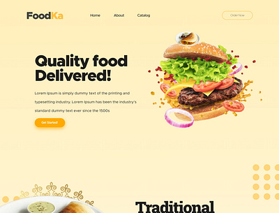 Web design for a Restaurant contact section design food web design modern web design navbar orange restaurant restaurant web design ui ux web webdesign