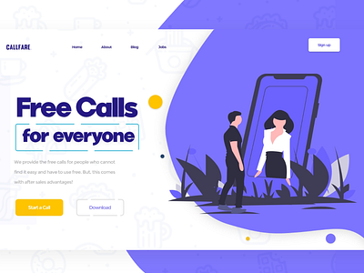 Online Calling Website Design