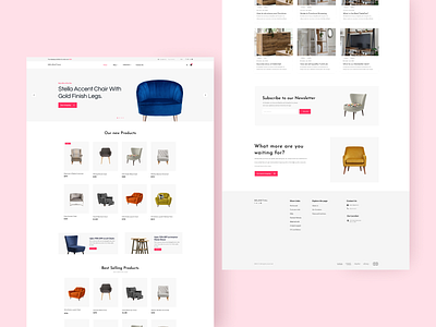 E-commerce Shopify Theme Design design ecommerce ecommerce design furniture furniture website modern web design ui webdesign