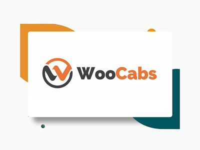 Woo cabs logo design