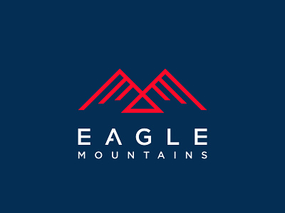 Eagle mountains brand identity branding design logo design minimalist logo