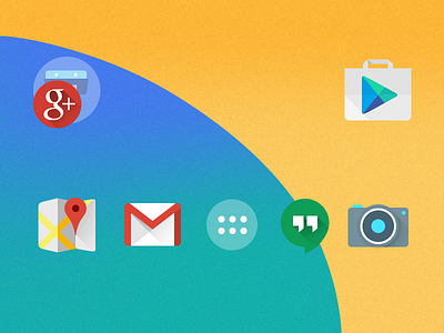 Android Kitkat 4.5 icons android android 4.5 flat google google apps hera icons kitkat project hera