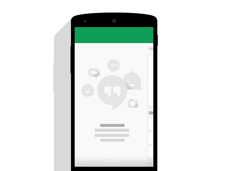 Google hangouts android outlet wear