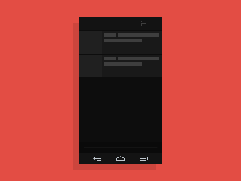 Hover android android 4.4 animated flat gif google illustration kitkat mockup paranoid android
