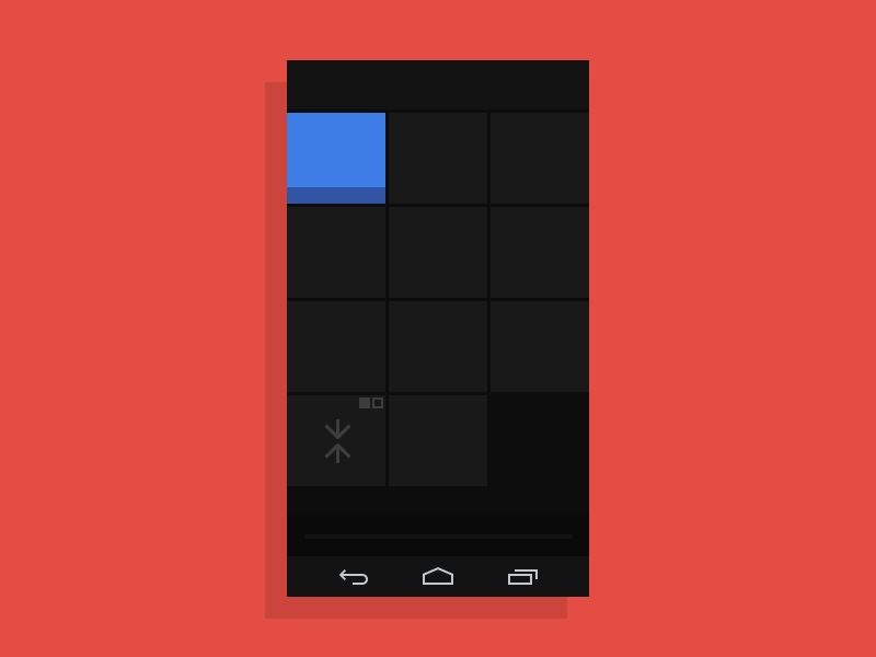 Immersive Mode android android 4.4 animation flat gif google illustration immersive mode kitkat mockup paranoid android