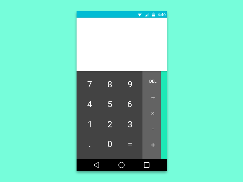 Material Calculator android android l animation calculator flat gif google illustration material calculator material design