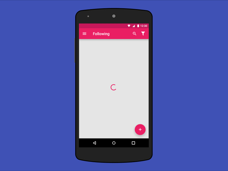 Droidddle - Loading contents after effects android dribbble droidddle google google design material design photoshop progress