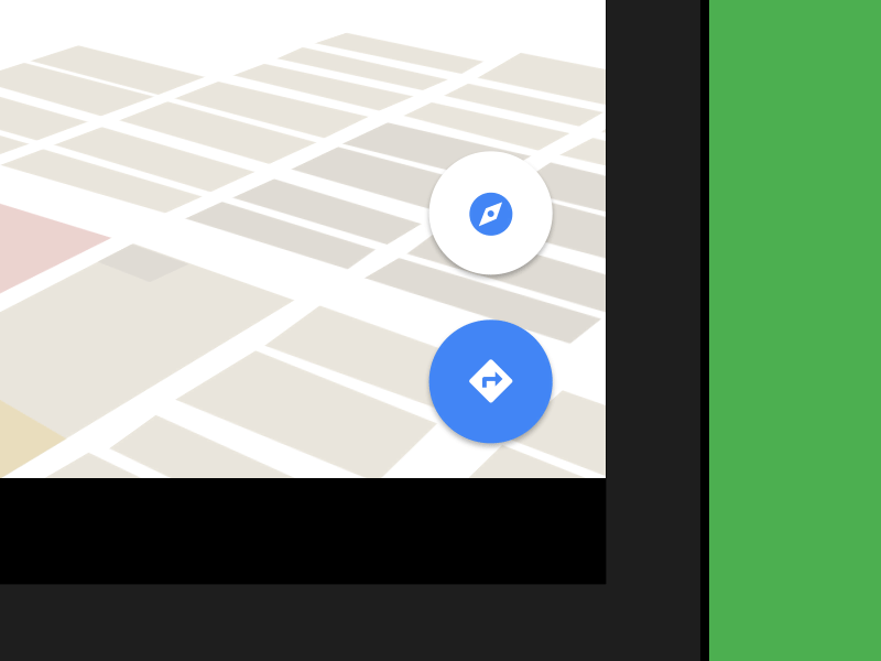Google Maps - morphing glyph