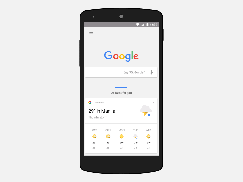 Google Now - Animated Weather icons