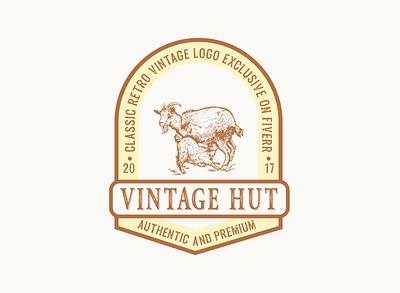 Awesome retro vintage logo design badge classic design hipster illustration old logo retro vintage