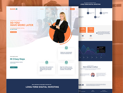 Banking Investment Website branding consulting design graphic design