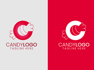 Letter C candy logo c candy letter logo
