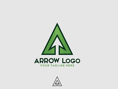 Letter A arrow logo