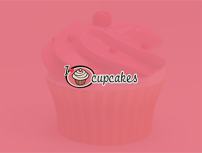 I love Cupcake cupcake logo