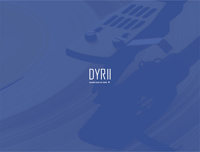 Dyrii blue design logo pencil record