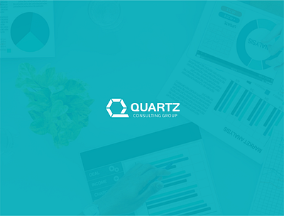 Quartz aqua consulting design letter logo q quartz