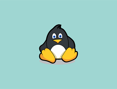 penguin brand branding cartoon comic character christmas cute fun funny illustration logo mascot mascote penguin simple symbol icon