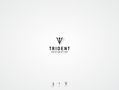 trident branding design logo vector