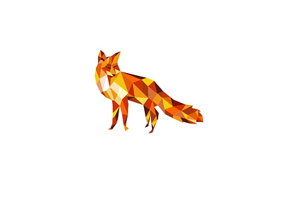 fox logo animal art beautyful design fox geomatric icon illustration logo vector