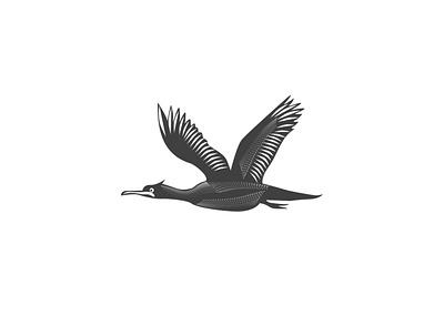 CORMORANT UTILITY animal art bird black cormorant design icon illustration logo utility vector