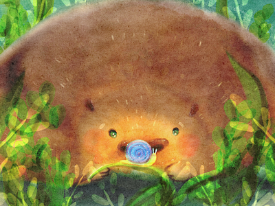 Snail hunt 🐌 artwork book illustration childrens book illustrations drawing illustration kidlitart procreate watercolor