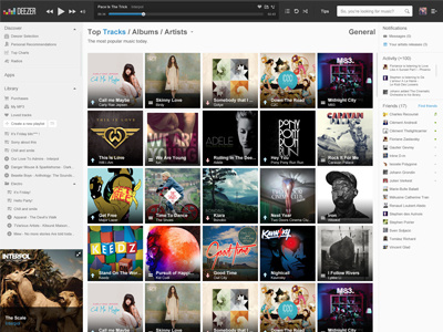 Top charts music top ui