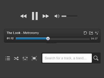 Music Player Assets - #2 icons music pixel player silk
