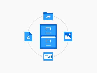 onboarding | file sharing document file flat icon illustration share