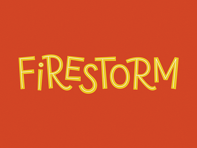 firestorm film lettering movie seinfeld title