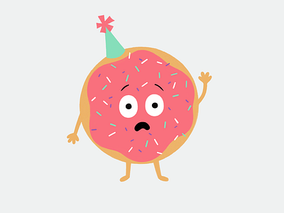 donut donut food icing illustration party sprinkles