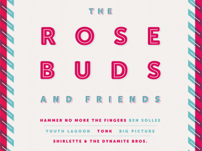 rosebuds and friends design hopscotch poster