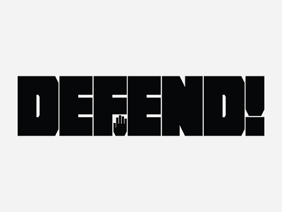 Defend! defenders hand lettering marvel type