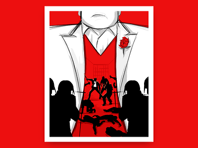Daredevil S3 daredevil drawing fan art illustration ipadpro kingpin marvel poster procreate