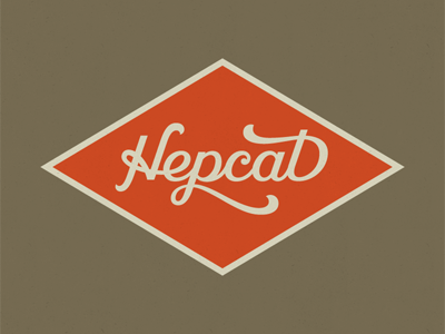 hepcat script cat cursive lettering logo script swash type