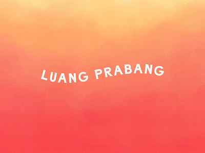 Luang Prabang branding customtype laos logo logotype raleigh river sunset wave