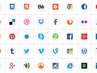 Social Icons Free-Psd by Sohail Shahid on Dribbble