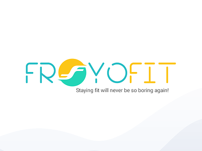 Froyofit Logo fitness logo gym health mobile application healthapp