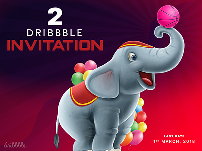 2 Dribbble Invitation invitation invites