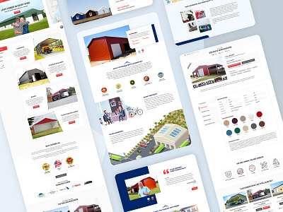 Website Landing Pages branding homepage ilustrations landingpage logo product detail ui webdesign