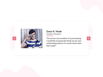 Testimonials daily ui challenge dailyuichallenge design testimonials ui web