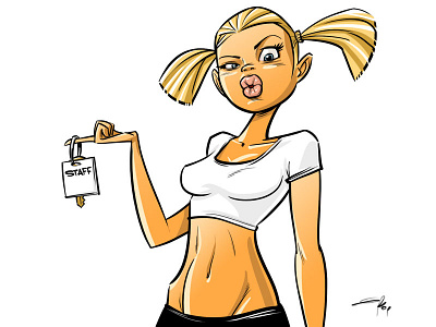 Staff cartoon character illustration