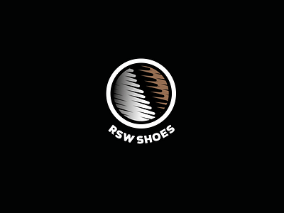 RSW shoes black design logo shoes