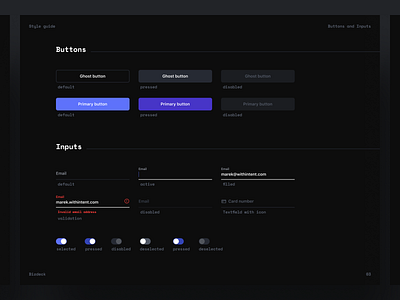 Style Guides by Adam Kalin for intent on Dribbble