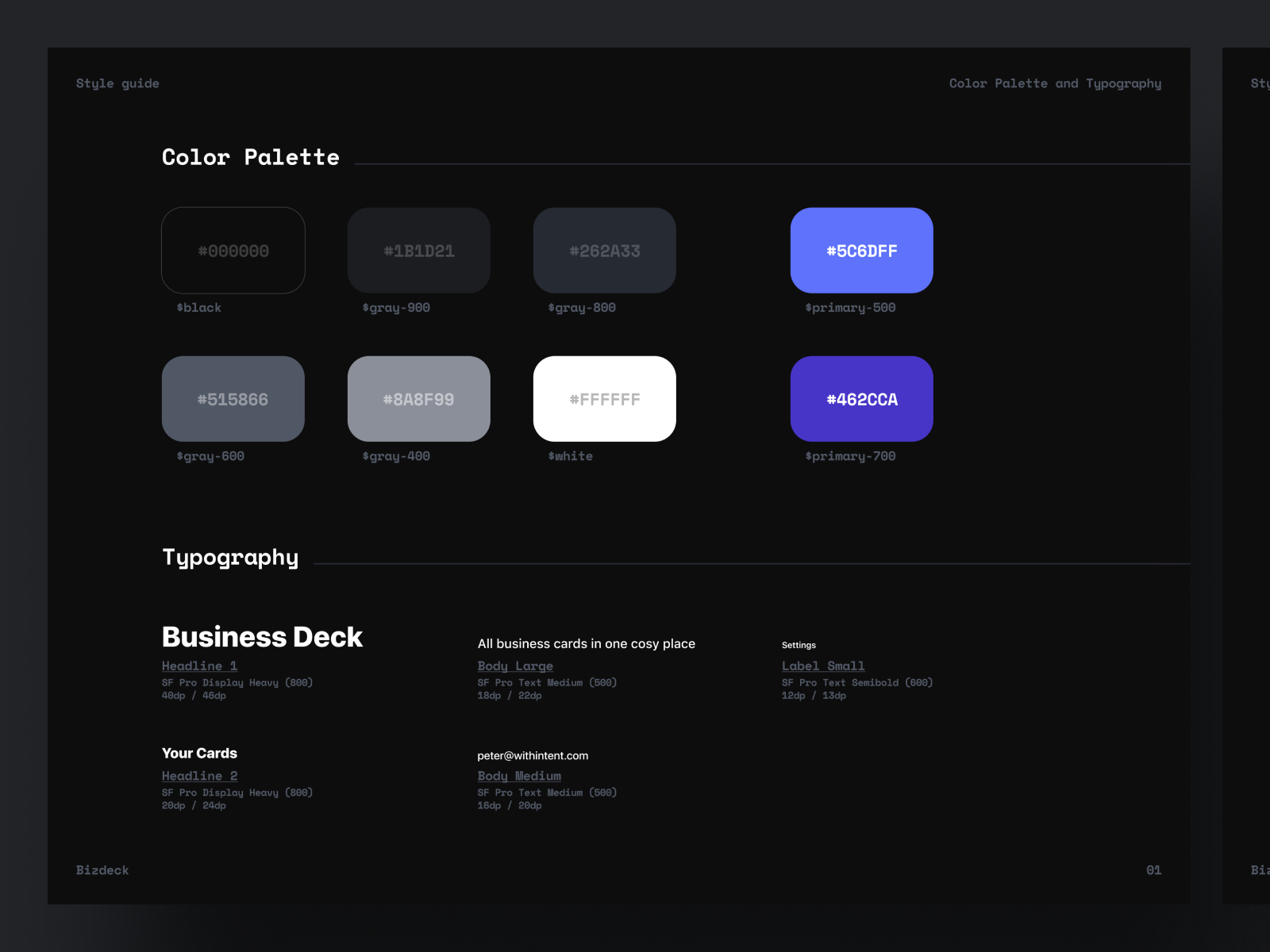 Style Guides by Adam Kalin for intent | IoT Agency on Dribbble
