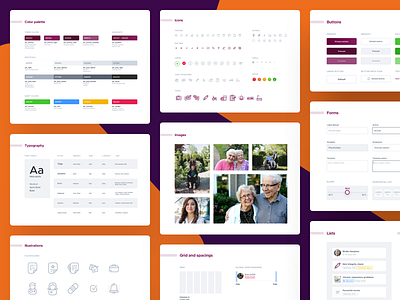 PFC Design System colors palette design system guidelines icons pattern library sitemap style guide typography ui components ui elements ux visual language