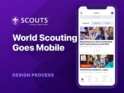 Scouts Mobile App — Design Case Study case study design system interface design ios mobile app mobile development style guides ui user flow ux visual design