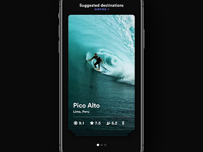 Cards card interaction ios mobile app motion principle sketch sport travel ui ux