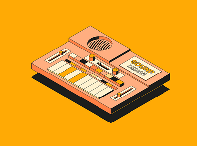 Sound Design art design digital illustration isometric multimedia skillbox sound sound design