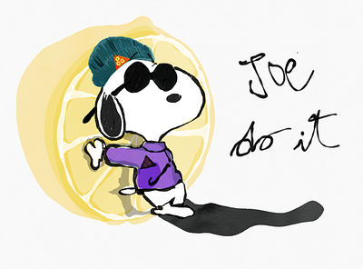 JOE DO IT acg illustration lemon nike nike air peanuts purple schultz snoop dogg snoopy tribute